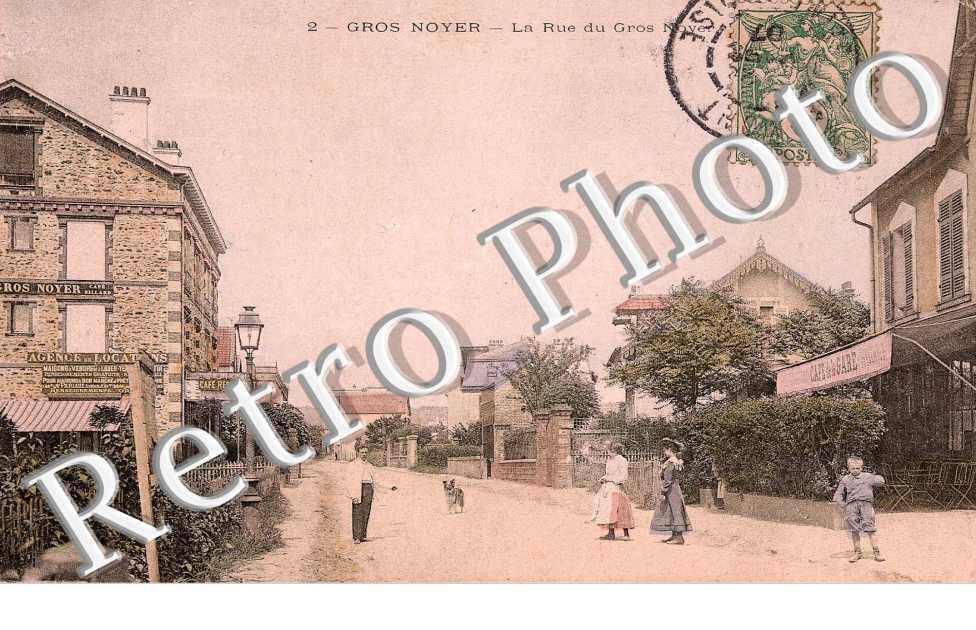 La rue du gros noyer - cafe de la gare - cafe du gros noyer (couleur)