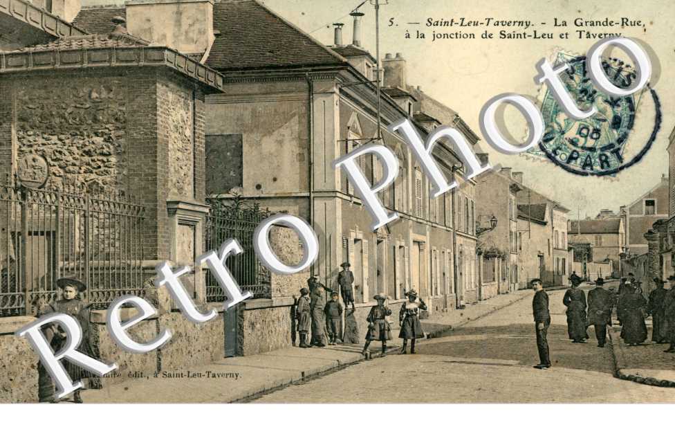 La Grande Rue a la jonction de Saint-Leu et Taverny