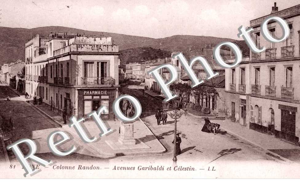 Colonne Randon, Avenues Garibaldi et Celestin