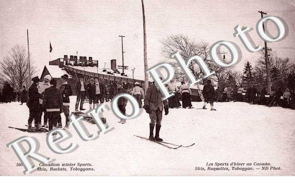 Canadian winter sports Skis Rackets Toboggans