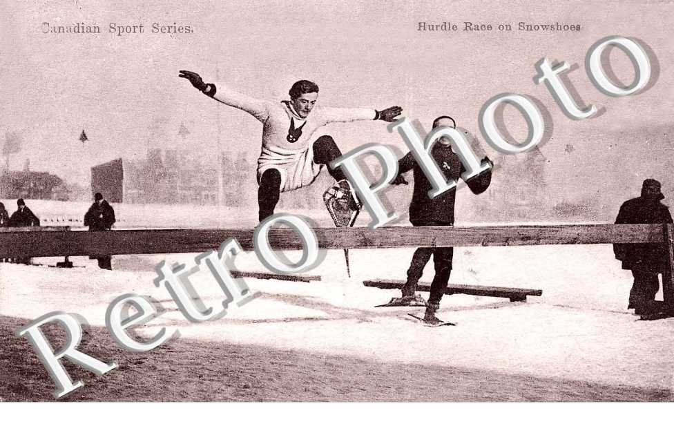 canadian Sport Series Hurdle Race on Snowshoes