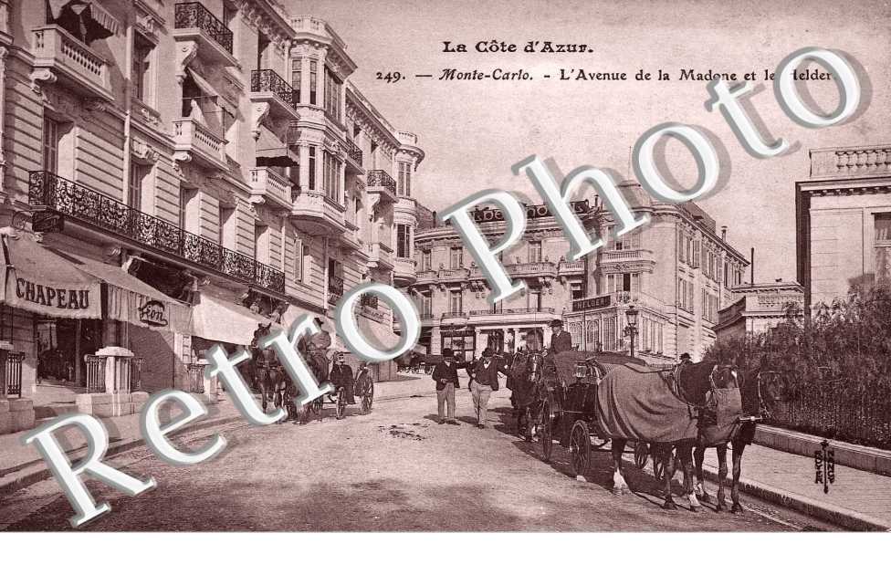 Monte-Carlo L'avenue de la Madone et le Helder