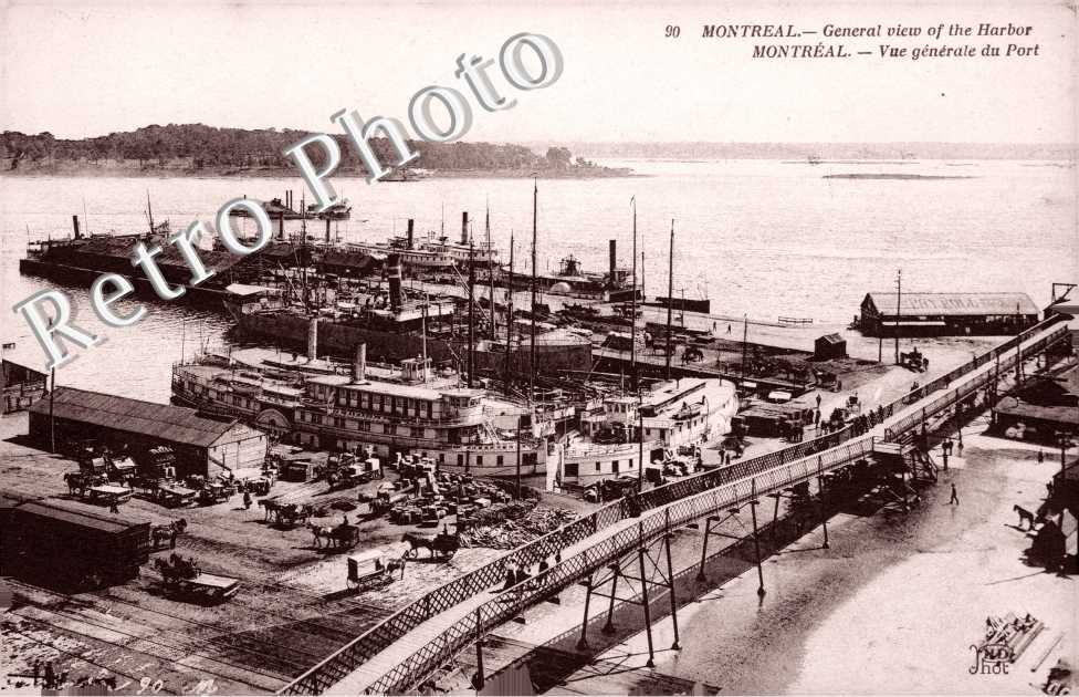 Vue generale du port
