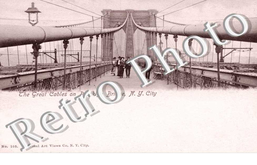 The great cables  on Brooklyn Bridge