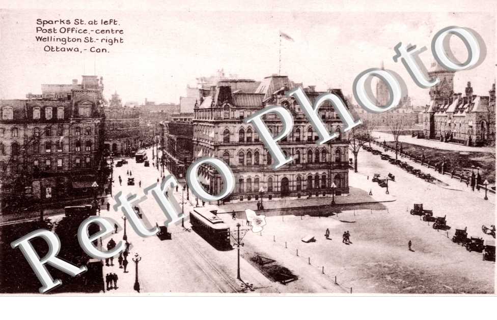 Sparks St. (left) Post office, Wellington st