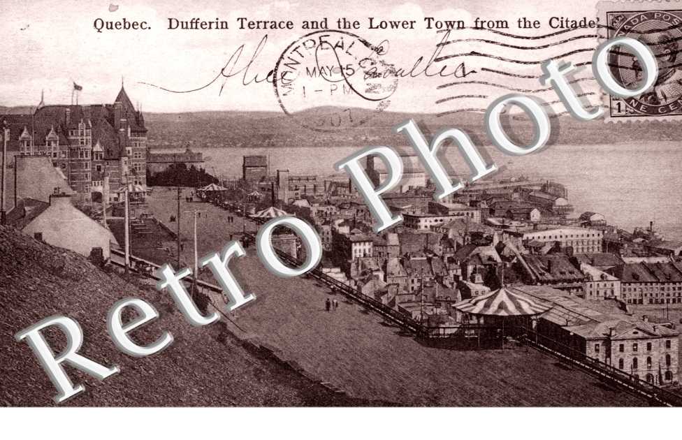 Dufferin Terrace and the Lower Town from the Citadelle