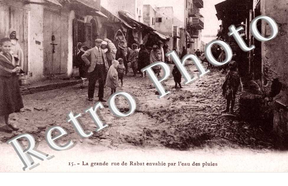 la Grande Rue de Rabat envahie par l&#039;eau des pluies