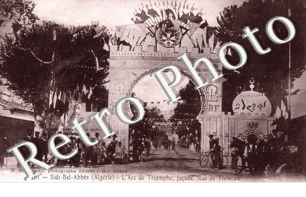 l&#039;arc de triomphe, façade rue de Tlemcen