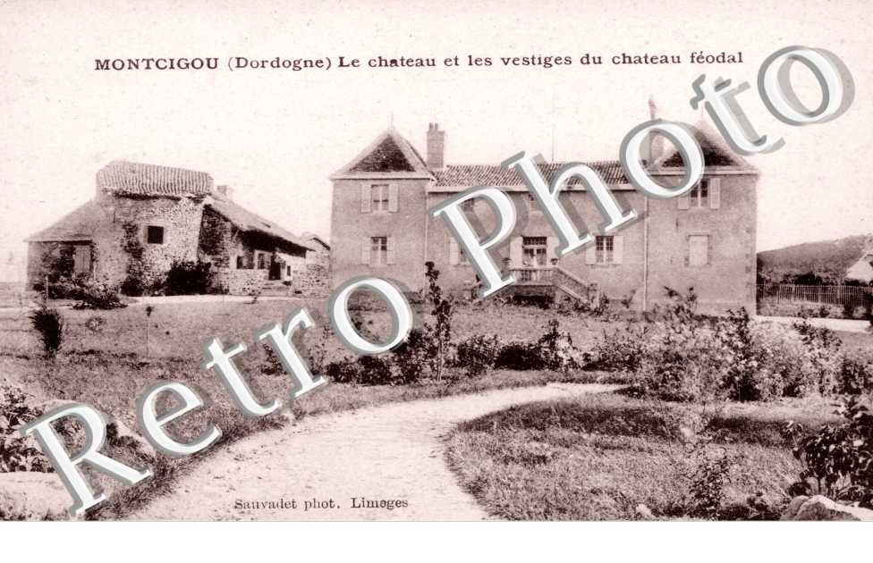 Montcigou Le chateau et les vestiges du chateau feodal