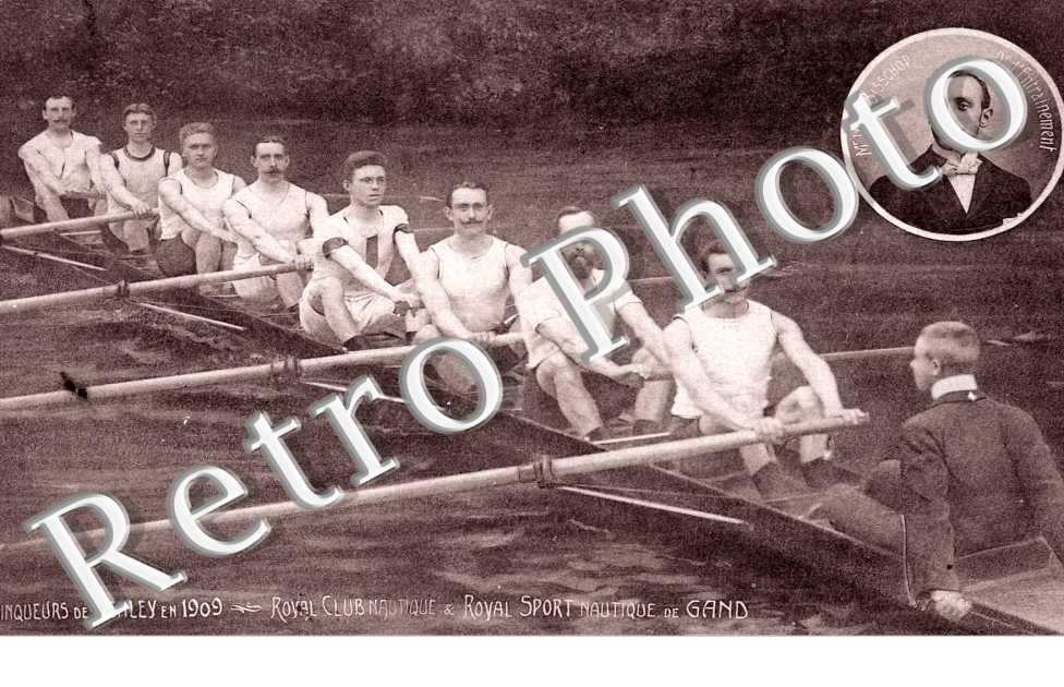 Les vainqueurs de Henley en 1909 Royal Club Nautique et Royal Sport Nautique de Gand