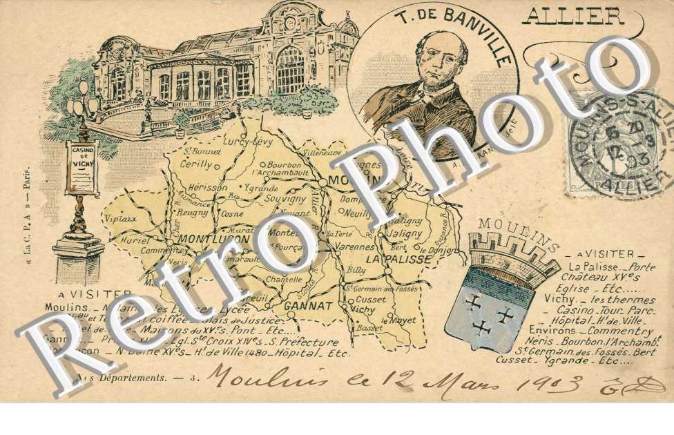 Carte de l&#039;Allier