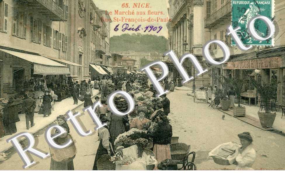 Le Marche aux fleurs rue Saint Franis de Paul
