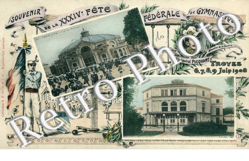 Souvenir de la Fête Fédérale de Gymnastique - 6, 7, 8, 9 juin 1908