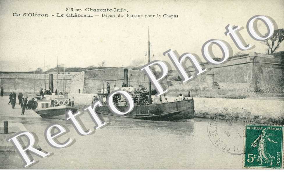 Départ des Bateaux pour le Chapus