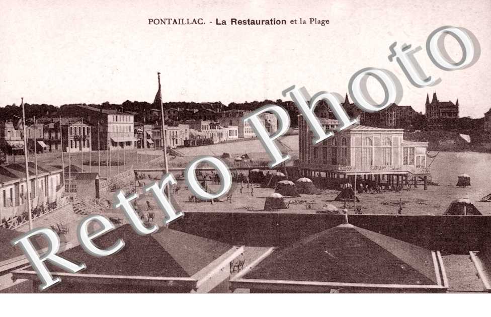PONTAILLAC - La Restauration et la Plage