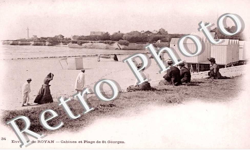 Cabines et Plage de saint Georges