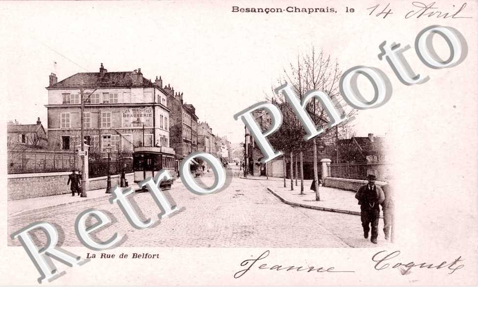CHAPRAIS  la rue de Belfort