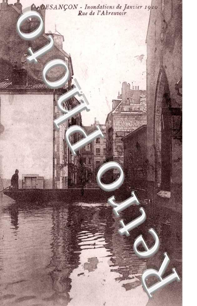 inondations de janvier 1910 , rue de l&#039;abreuvoir