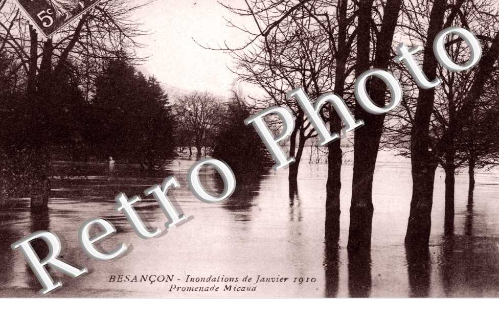 inondations de janvier 1910 , Promenade Micaud
