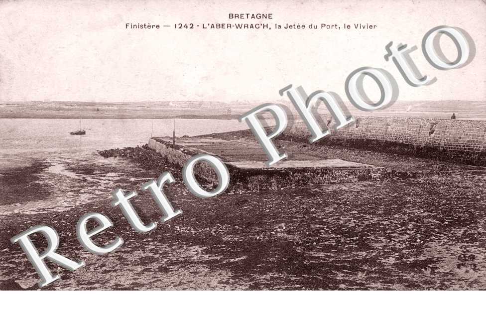 l'Aber Wrac'h, la jetee du port, le Vivier