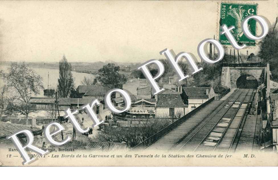Les Bords de la Garonne et l&#039;un des tunnels de la Station de chemin de fer