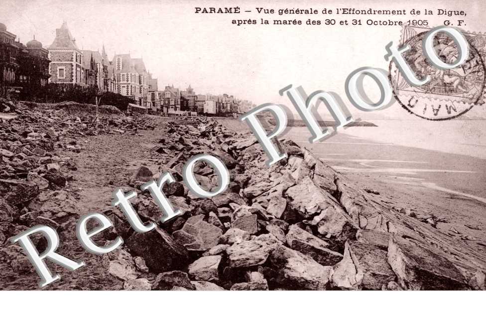 Vue Generale de l&#039;effondrement de la Digue -Octobre 1905