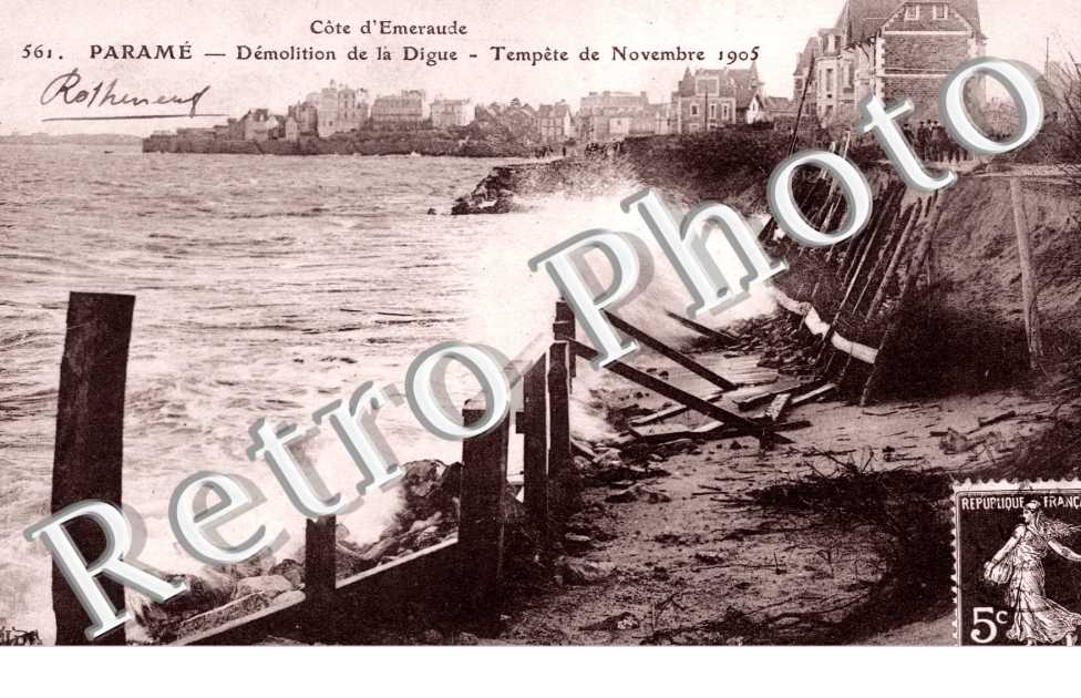 Demolition de la Digue - Tempete de Novembre 1905