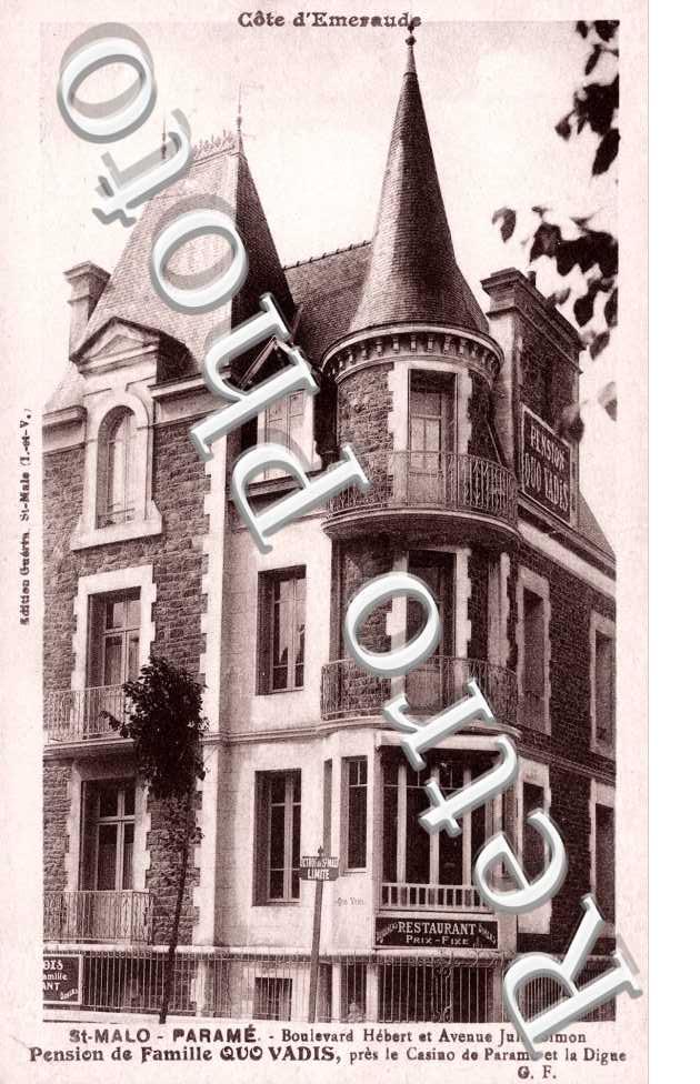Boulevard Hebert et avenue Jules Simon - Pension de Famille Quo Vadis