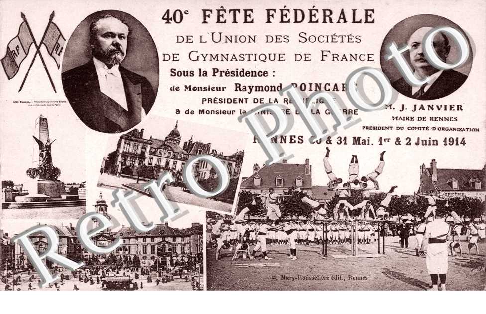 Fete Federale de l'union des Societes de Gymnastique de France - Mai, juin 1914
