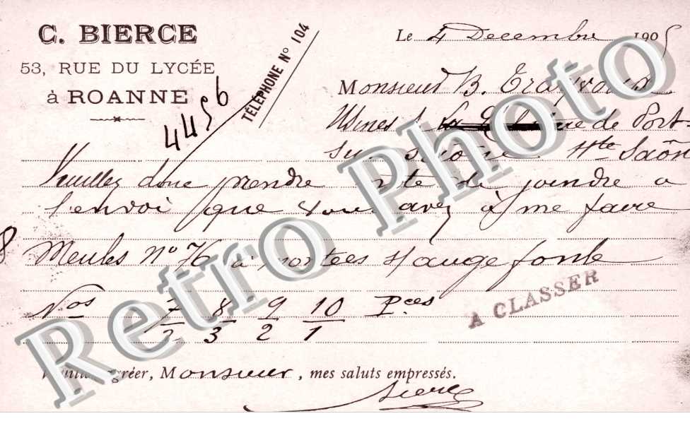 C. BIERCE, 53 rue du Lycee