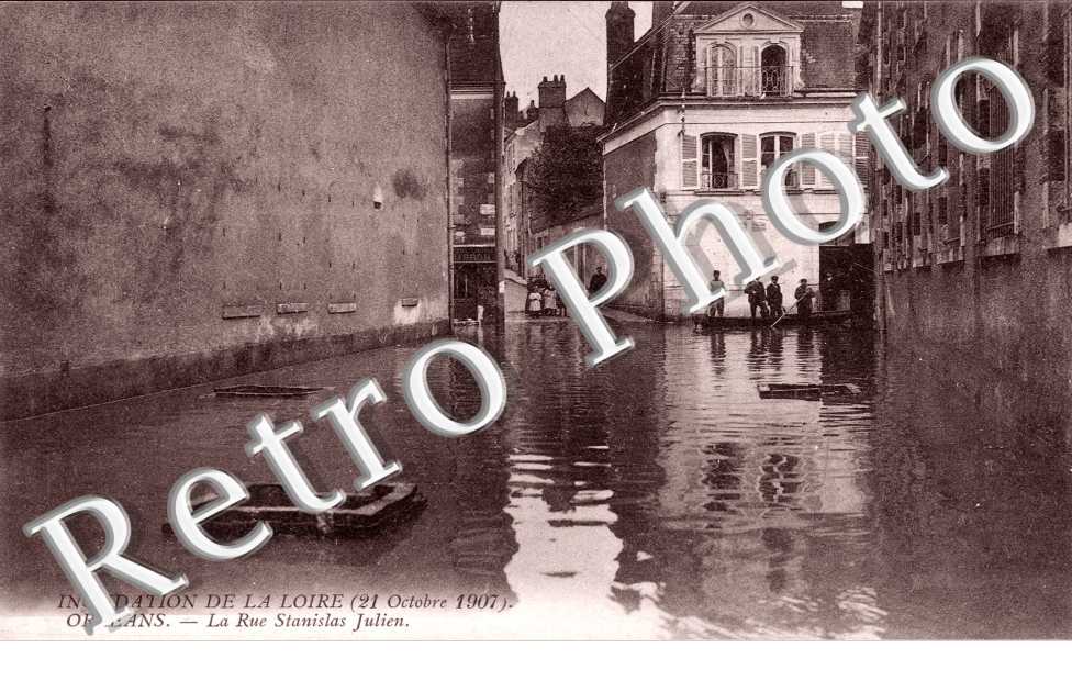 Inondations du 21 Octobre 1907 - La Rue Stanislas Julien