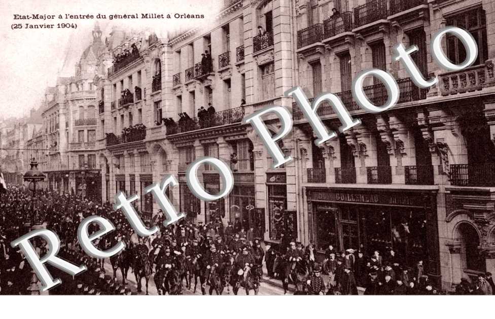 Etat Major a l&#039;entree du general Millet - 25 janvier 1904
