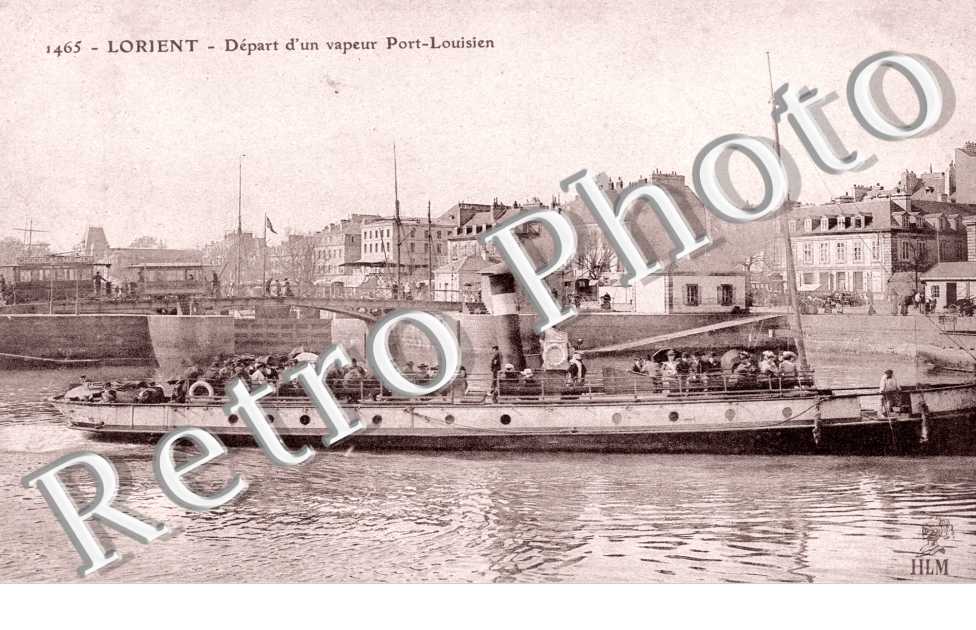 Depart d&#039;un Vapeur Port Louisien