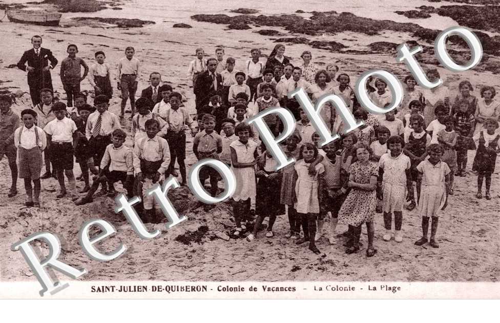 Saint Julien de Quiberon - Colonie de Vacances - La Plage