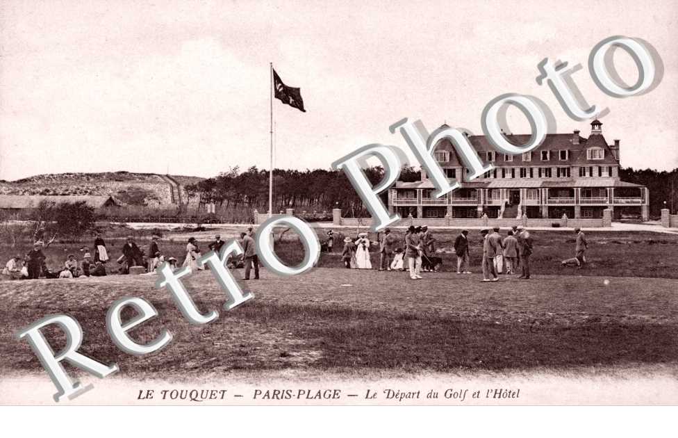 le depart du golf  et l'hotel