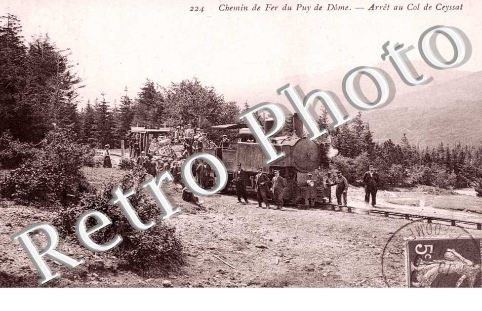 le chemin de fer du P. de D. Arret au Col de Ceyssat