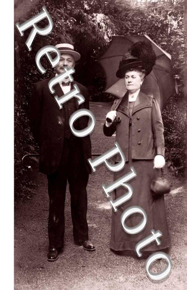 un couple en cure en juin 1911