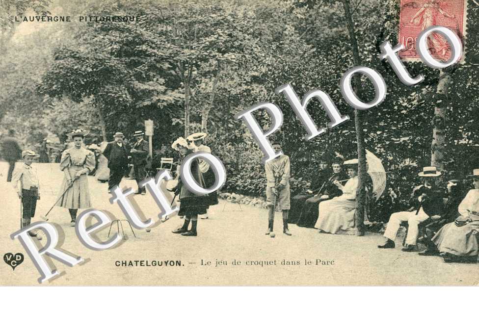 Le jeu de croquet dans le parc