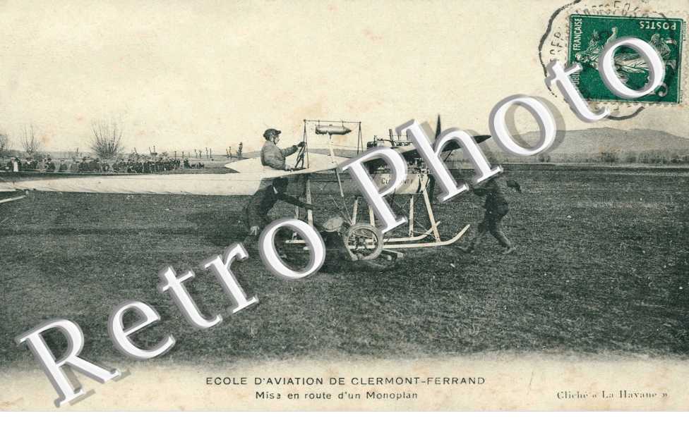 ecole d'aviation Mise en route d'un monoplan