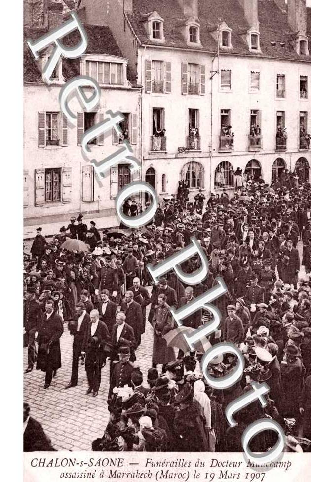 les funerailles du Docteur Mauchamp le 11 avril 1907