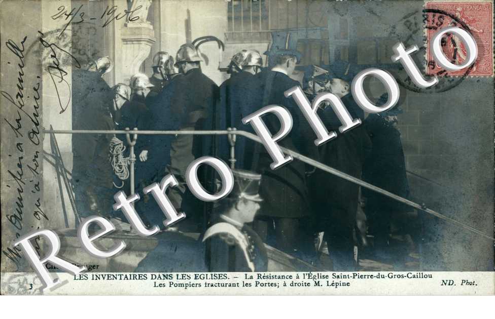 Les inventaires dans les lises La ristance l&#039;lise Saint Pierre de Gros Caillou M. Line