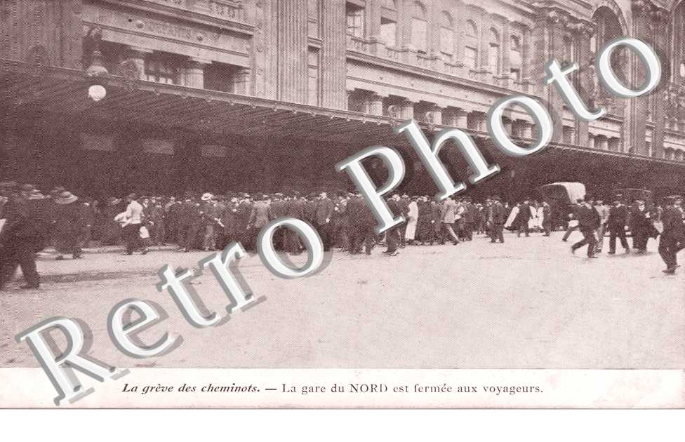 Greve generale des chemins de fer Gare du Nord