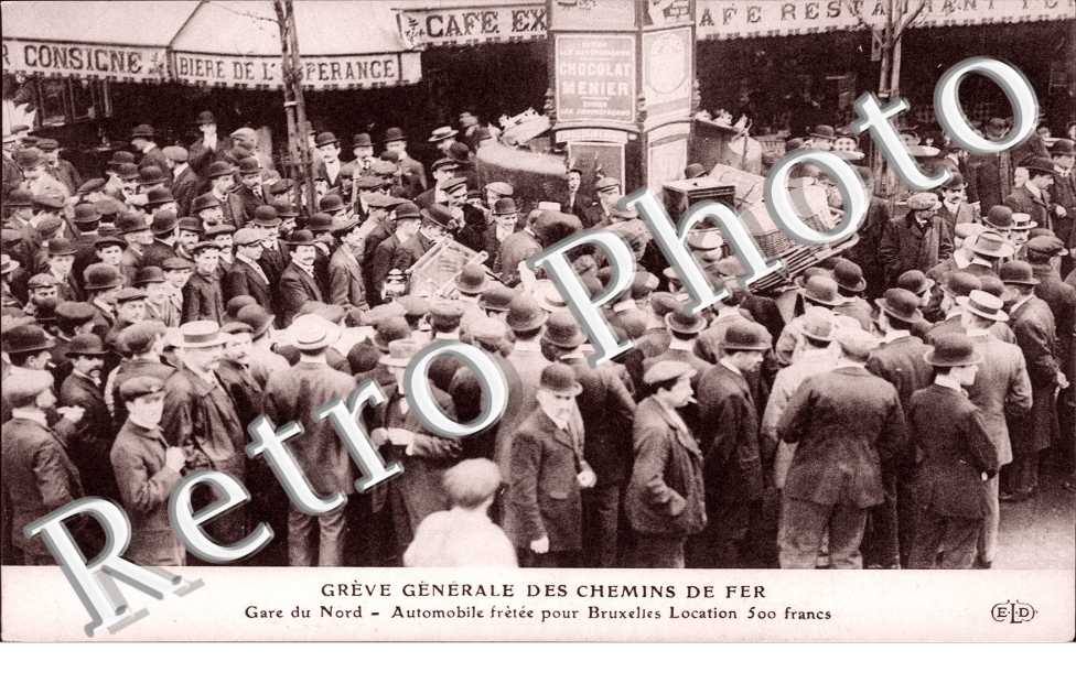 Greve generale des chemins de fer Gare du Nord