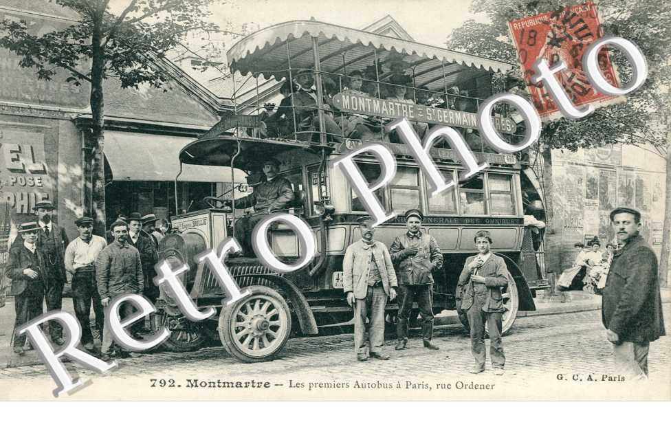 Rue Ordener - Les premiers autobus à Paris
