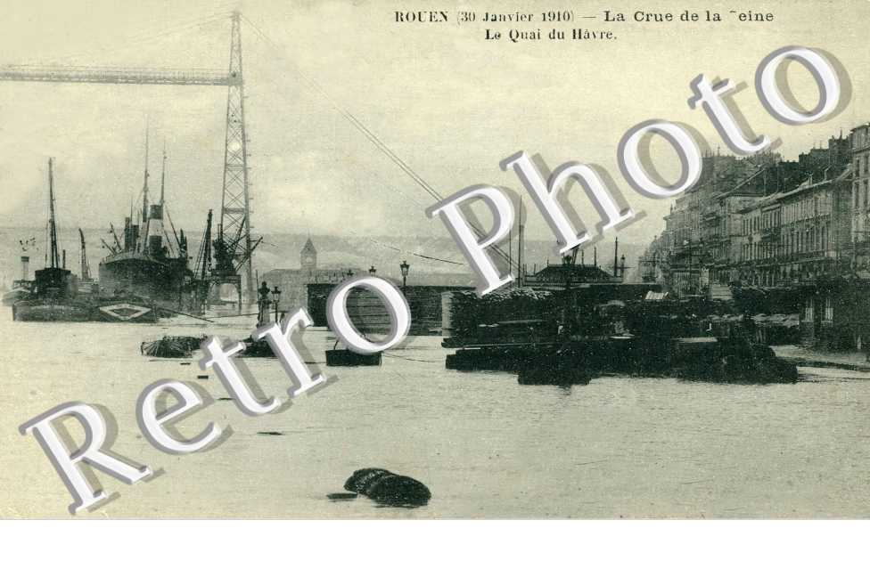 Le quai du Havre La crue de la Seine 30 janvier 1910