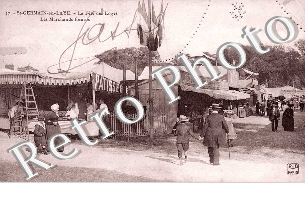 la fete des Loges Les marchands forains