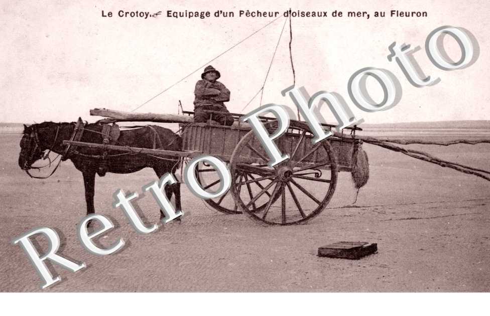 equipage d'un pecheur d'oiseaux de mer au Fleuron