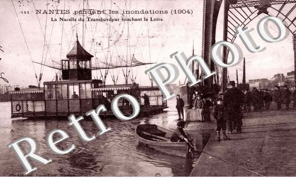 la nacelle du transbordeur Inondations 1904
