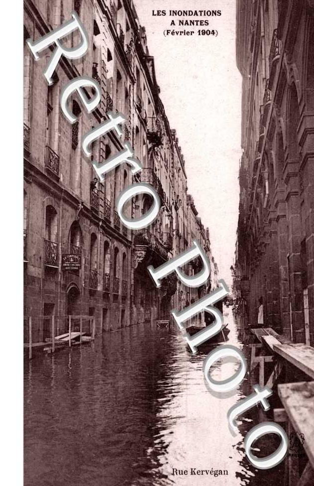 rue Kervegan Inondations 1904