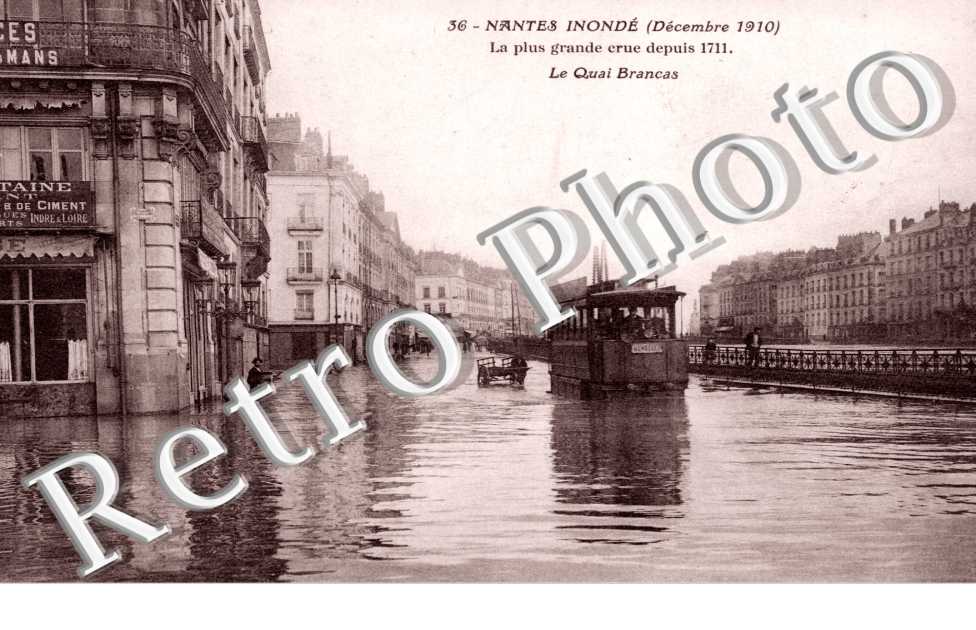 le quai Brancas Inondations decembre 1910